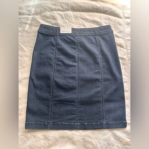 Westbound Blue Midi Pencil Skirt Casual